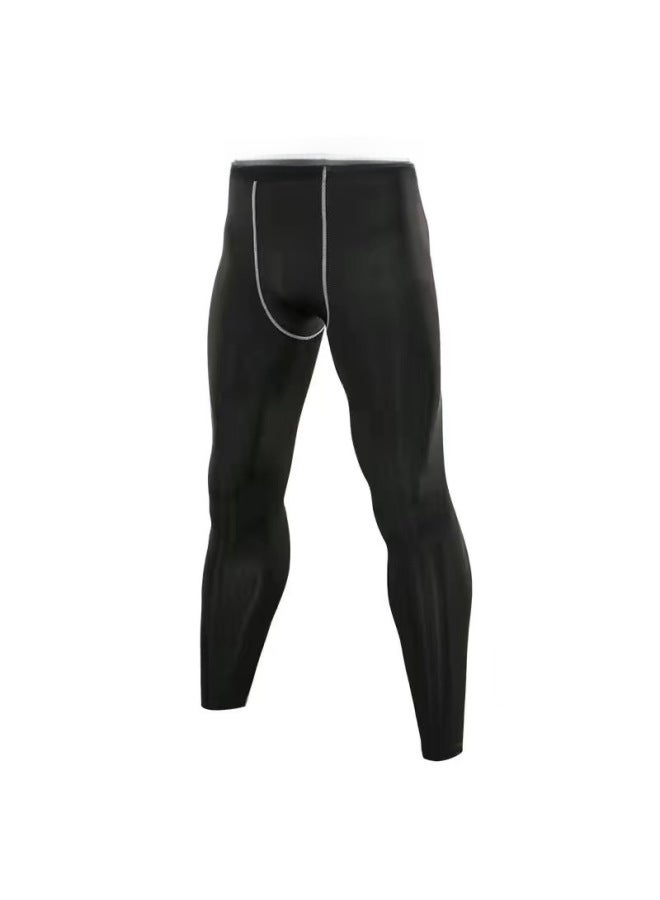 Loquat Swimsuit Men's Top Anti-embarrassment Adult Swimming Diving Suit Suit Summer Men's Swimming Trunks Men's Full Body Sun Protection Long Sleeve-Color:Black Trousers-  - Image 1