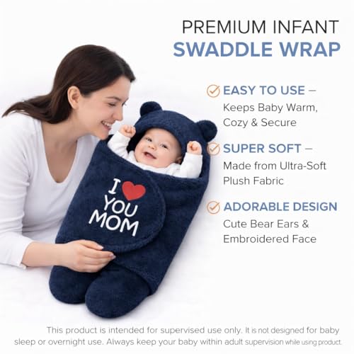 First Kick Baby Blanket Newborn Gift Pack of Swaddle Wrapper, 0-9 Months, Length 68 cm x Width 68 cm, Pack of 2 Pcs. - Image 3