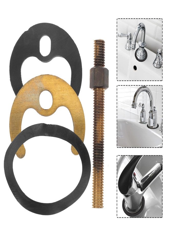 Hemobllo Faucet Horseshoe Piece - 1 Set Copper Faucet Mounting Washer Lock Nut Mounting Kit Kitchen Fastener Accessories for Repair - Image 3