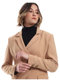 Esla Plain Buttoned Basic Blazer  - Image 4