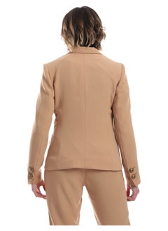 Esla Plain Buttoned Basic Blazer  - Image 3
