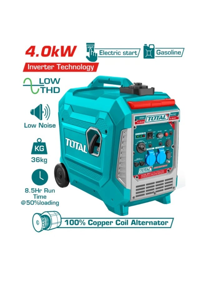 TOTAL SILENT INVERTER GENERTOR ELECTRIC START 4 KW TP547506E