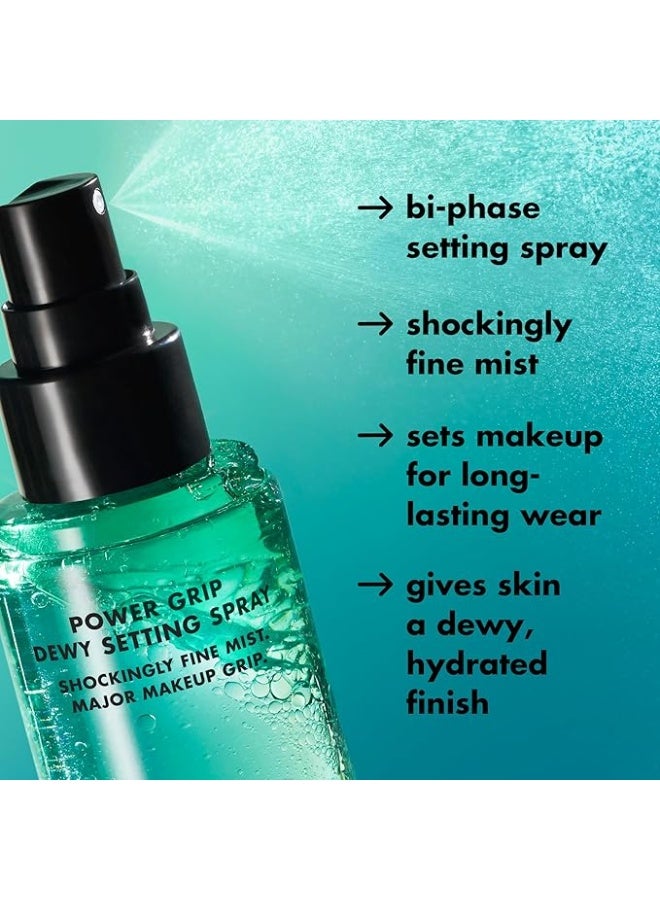 elf e.l.f. Power Grip Dewy Setting Spray – Long-Lasting Makeup Fixer, Hydrating & Dewy Finish, Oil-Control, Lightweight Formula, Smudge-Proof & All-Day Wear, 100ml - Image 3