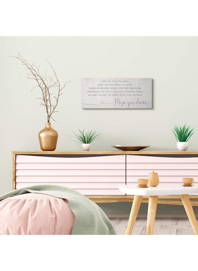 Stupell Industries Faith Fighting Chance Phrase Romantic Dance Quote, Designed by Daphne Polselli Canvas Wall Art, 10 x 24, Beige - Image 2
