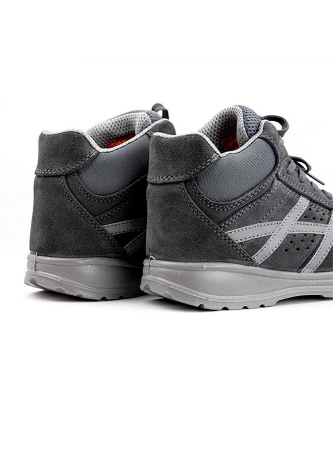 جلاديتور حذاء سلامة رجالي غلادياتور 6046 برباط بمقدمة مركبة رمادي عالي الكاحل AK S1P - Image 5