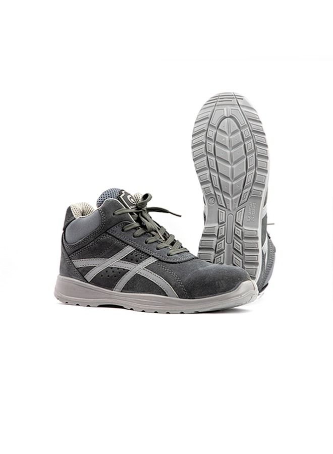 جلاديتور حذاء سلامة رجالي غلادياتور 6046 برباط بمقدمة مركبة رمادي عالي الكاحل AK S1P - Image 4