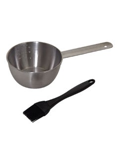 Grill Mark 2-Piece Sleek BBQ Basting Set Silver and Black 5.72 X 13.03 X 25.4 cm 14913  - Image 2