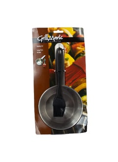 Grill Mark 2-Piece Sleek BBQ Basting Set Silver and Black 5.72 X 13.03 X 25.4 cm 14913  - Image 1