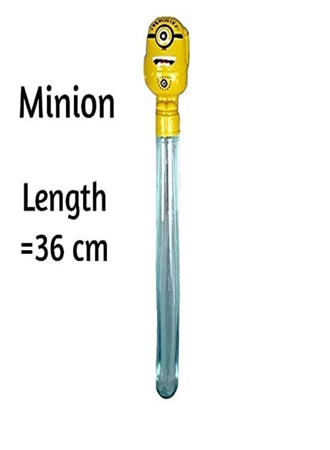 Arsdewy Large Minions Bubble Blaster Long Stick Toy for Kids (Pack of 4) - Image 3