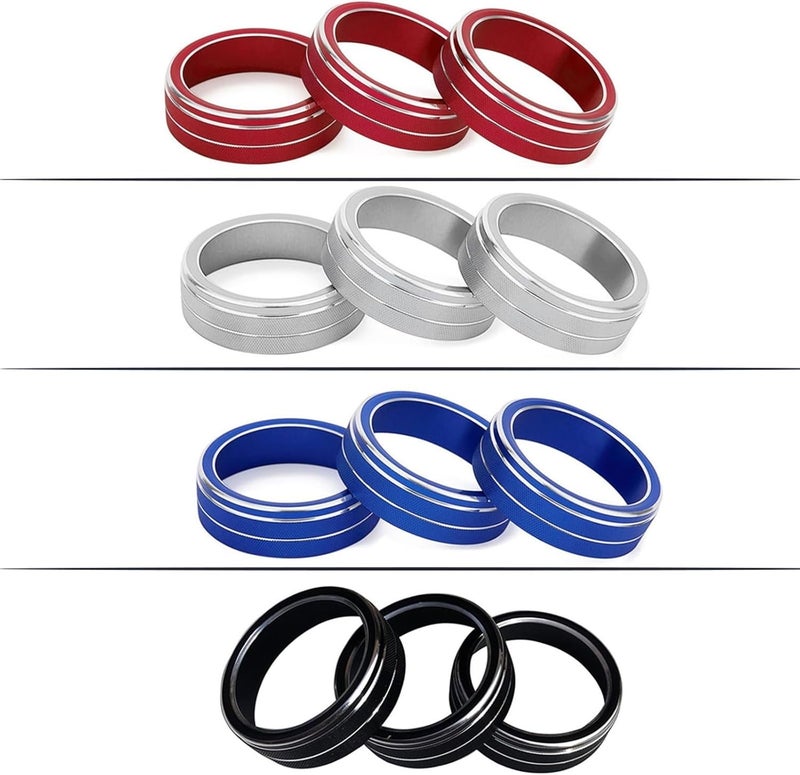 Yurefax Control Knob Cover Ring Set for Skoda Vehicles - Image 2