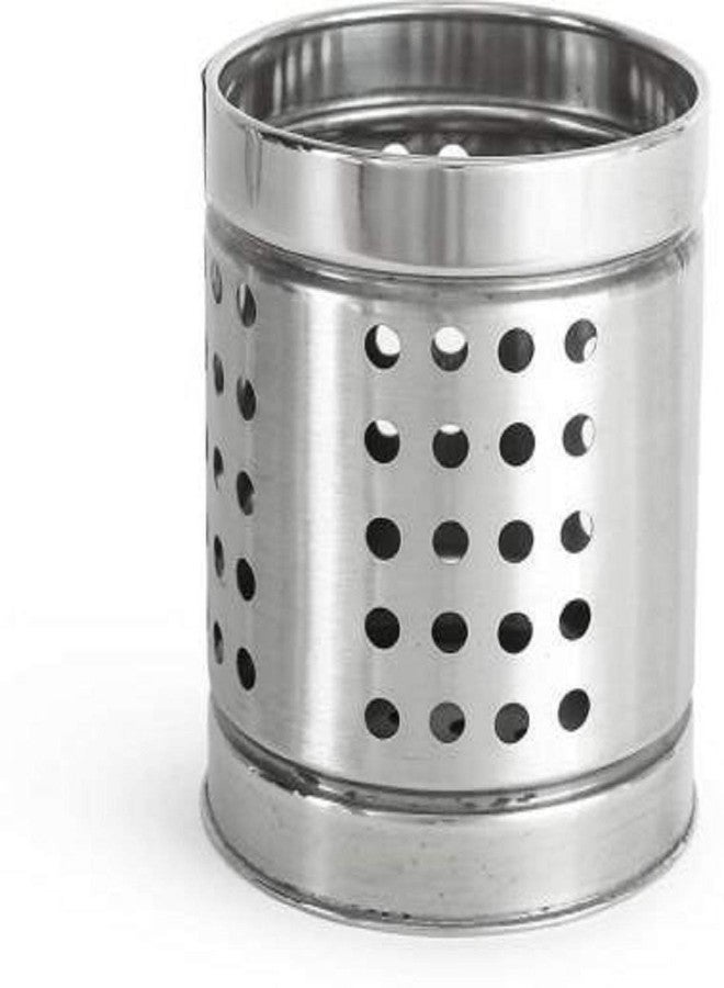 Jasco Stainless Steel Spoon holder, Cutlery holder, Pen, Brush Holder (Design May Vary) - Image 1