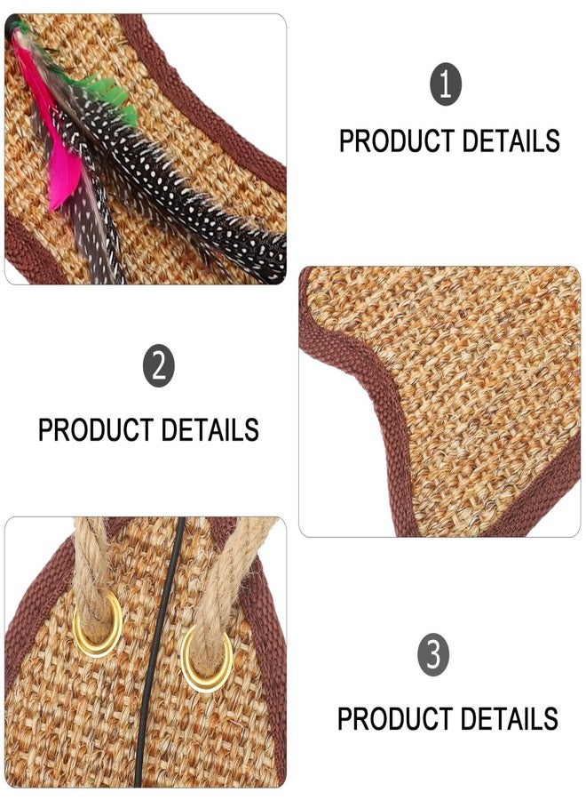 balacoo 1pc Fish Shaped Cat Scratching Mat Sisal Pad for Furniture Random Color for Cats to Satisfy Scratching Instincts - Image 5