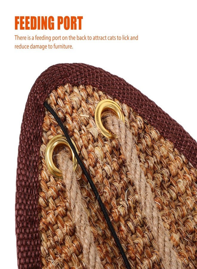 balacoo 1pc Fish Shaped Cat Scratching Mat Sisal Pad for Furniture Random Color for Cats to Satisfy Scratching Instincts - Image 4
