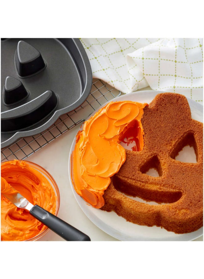 Wilton Halloween Pumpkin-Shaped Non-Stick Cake Pan - Image 4