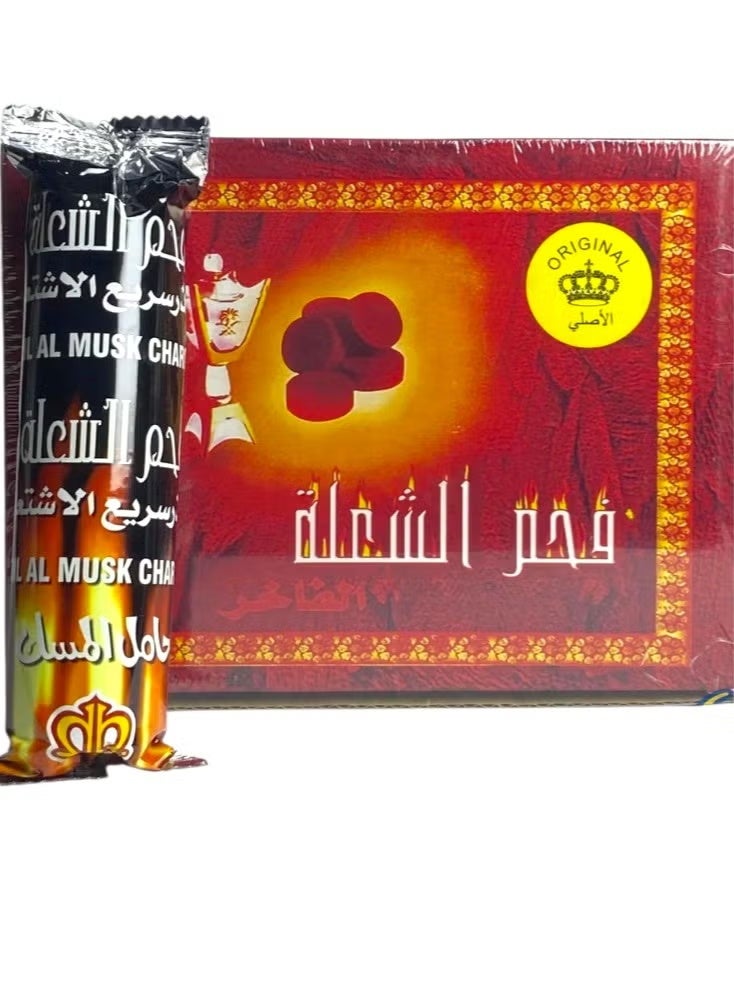 Fast-lighting incense charcoal from a torch - Image 1