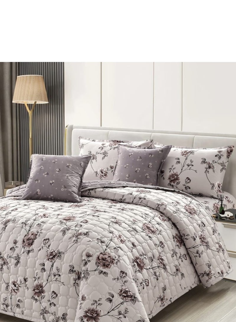 Moon Compressed floral quilt set, 6 pieces, size 250 * 230 cm - Image 2