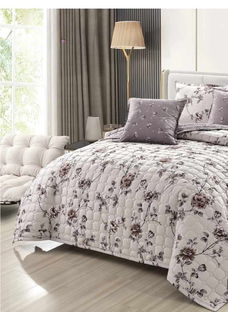 Moon Compressed floral quilt set, 6 pieces, size 250 * 230 cm - Image 3