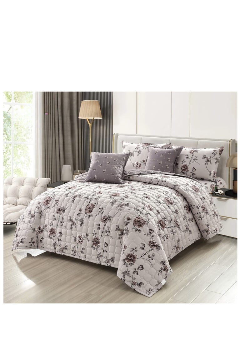 Moon Compressed floral quilt set, 6 pieces, size 250 * 230 cm - Image 4