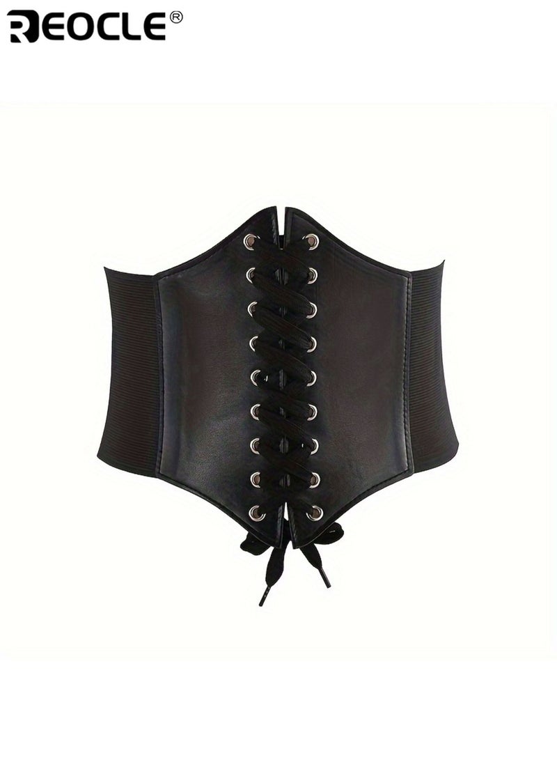 REOCLE Women's Corset Belt Vintage Style Elastic Corset Elegant Durable Comfortable Fit Versatile Design Suitable for Evening Wear Dresses Skirts Gowns Ideal for Parties Formal Events Proms Weddings Fashion Shows Perfect Accessory for Women Ladies - Image 1