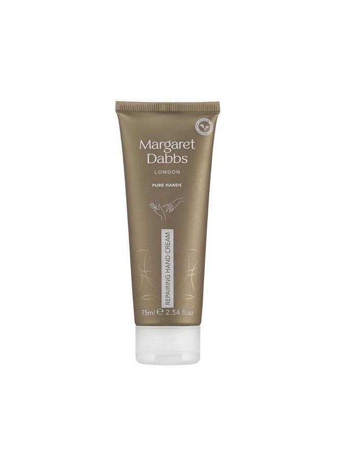 MARGARET DABBS London Pure Repairing Hand Cream Deep, Lasting Hydration For Very Dry Skin, Rose And Lemon Scented 75Ml 