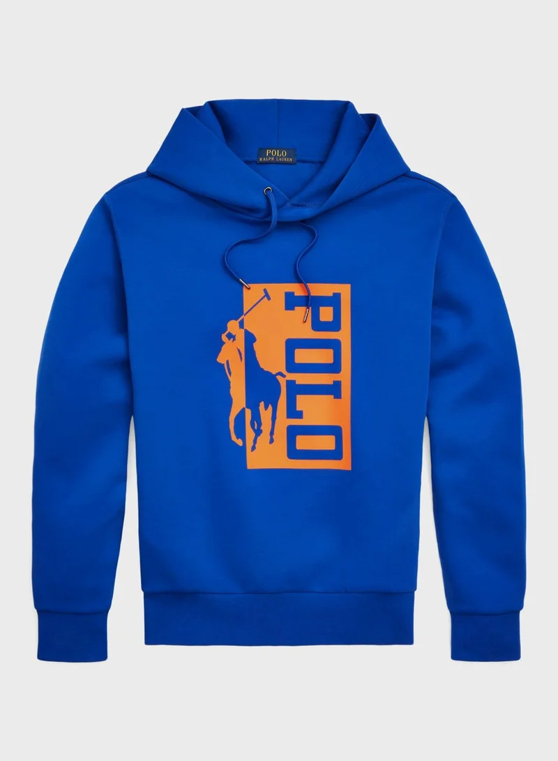 POLO RALPH LAUREN Logo Detail Drawstring Pullover Hoodie