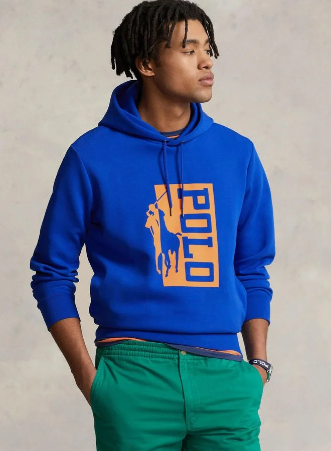 POLO RALPH LAUREN Logo Detail Drawstring Pullover Hoodie