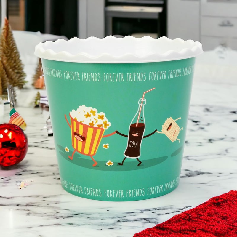 ONONEXPRESS Modern Style Reusable Plastic Popcorn BoxPopcorn ContainersPopcorn Bowls Set for Movie Theater Night  BPA Free  4 Pack  75 oz Popcorn Mix B - Image 4
