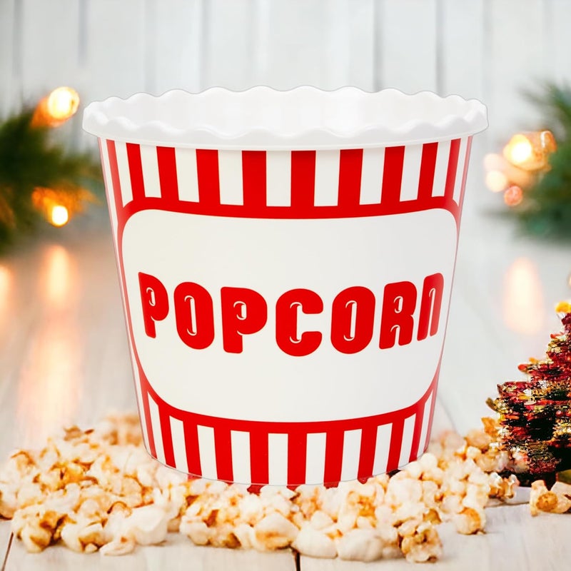 ONONEXPRESS Modern Style Reusable Plastic Popcorn BoxPopcorn ContainersPopcorn Bowls Set for Movie Theater Night  BPA Free  4 Pack  75 oz Popcorn Mix B - Image 3