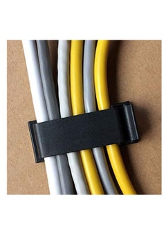 Excefore 50-Pcs Self Adhesive Cable Management Clips, Cable Organisers Wire Clips Cord Holder  - Image 2