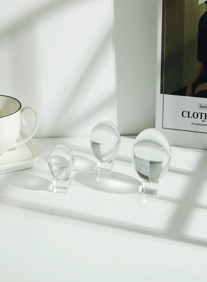 LONGWIN 50mm(2 inch) K9 Photography Solid Crystal Glass Ball Sphere with Free Stand Suncatcher (Clear) - Image 4