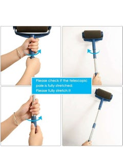 MIXDE 6Pcs Wall Painting Handle Tool With Paint Runner Brush,Wall Printing Brush,3 Extension Poles，Paint Roller Set,  - Image 3