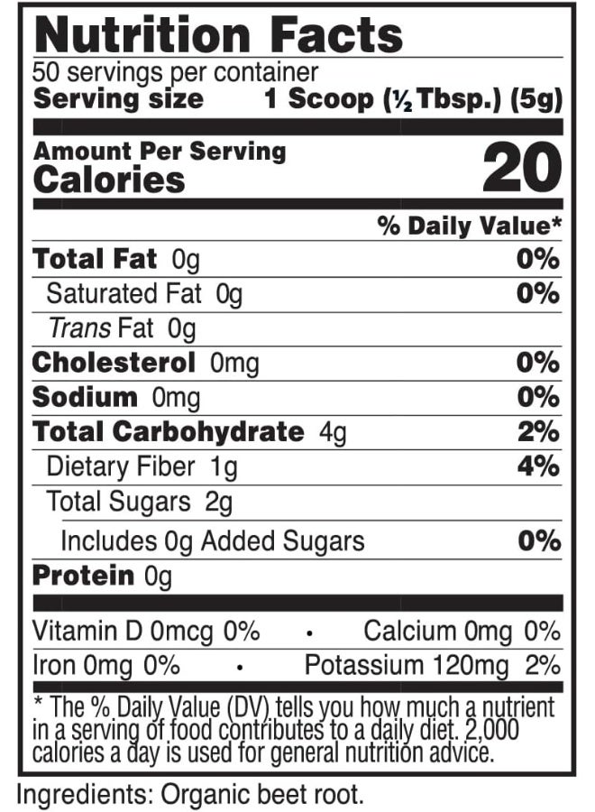 Primaforce Organic Beet Root Powder (250g) Unflavored - Natural Source of Antioxidants and Nutrients - Image 2