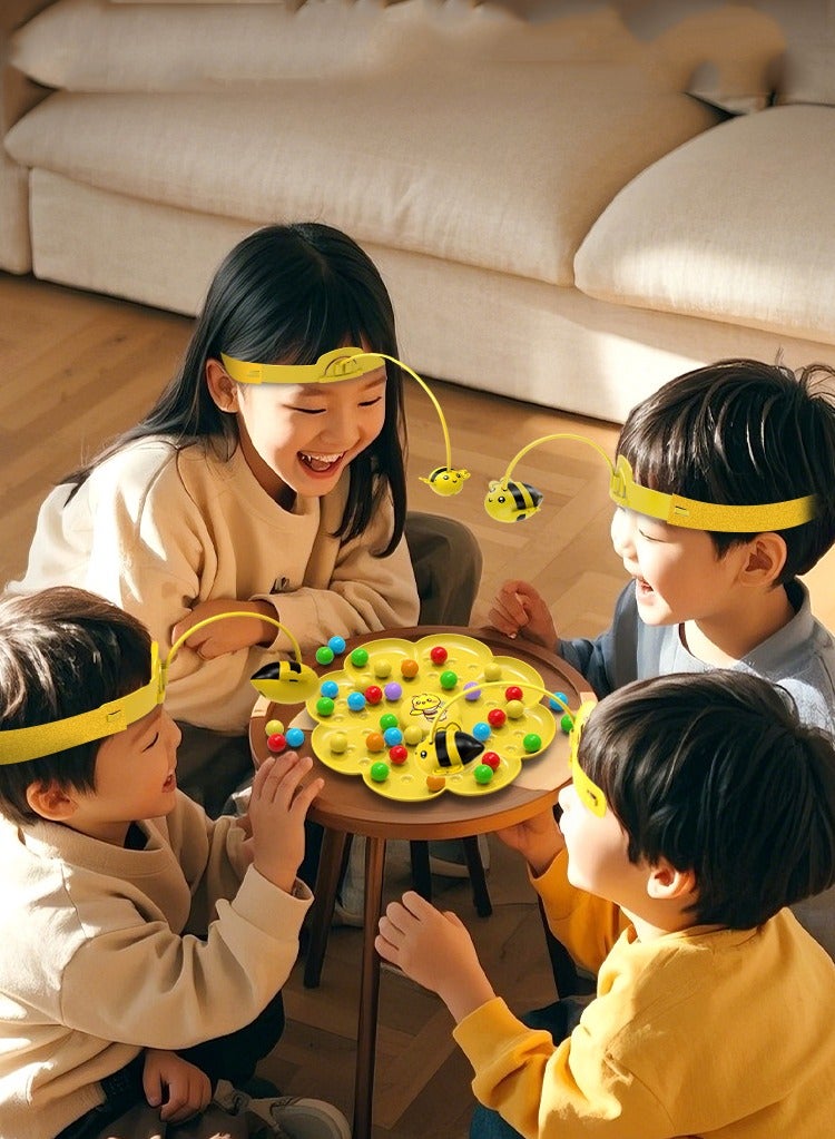 هالامودو لعبة صيد النحل المغناطيسية - لعبة عائلية مسلية ل4 لاعبين للأطفال، تفاعل ممتع بين الوالدين والطفل - Image 4