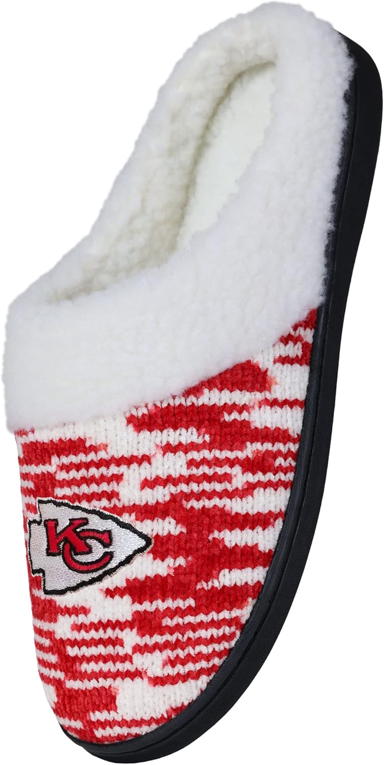 FOCON Store FOCO NFL Sherpa Lined Colorblend Cup Sole Slippers - Image 3