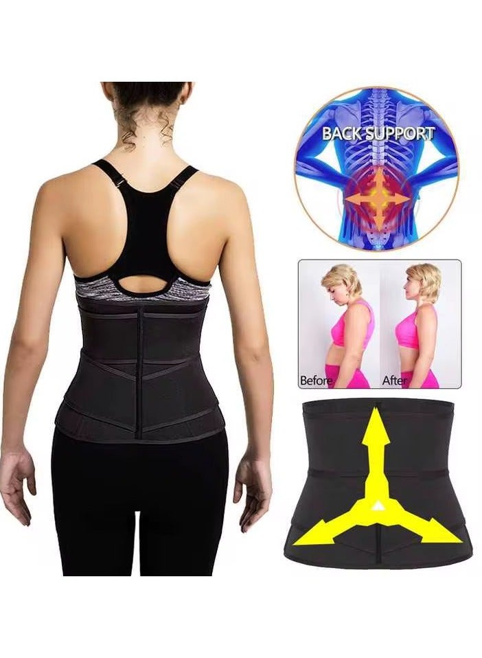 Adjustable Waist Trainer Slimming Belt With Tummy Sauna Bandage Wrap, Body Shaper Compression Wrap, Plus Size Corset Waist Trainer for Women and Men