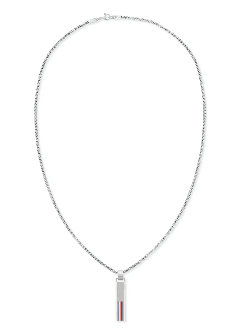 TOMMY HILFIGER Tommy Hilfiger Men's Silver Pendant Necklaces - 2790314