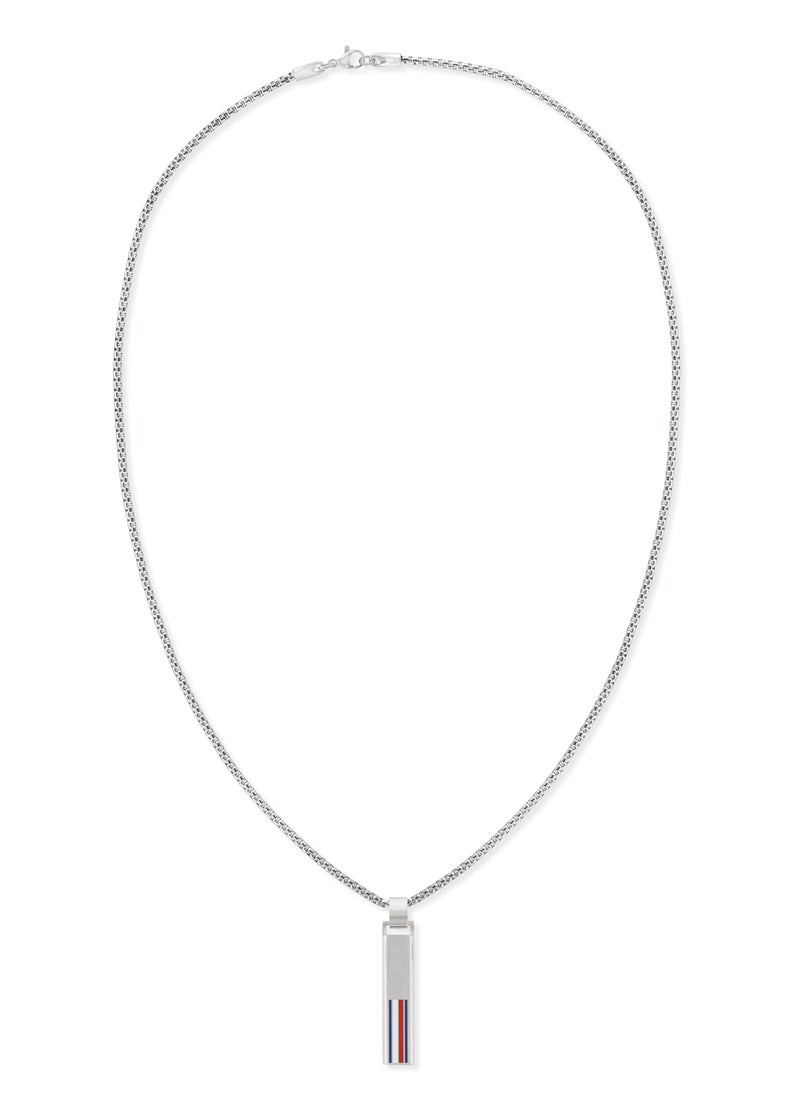 TOMMY HILFIGER - Tommy Hilfiger Men's Silver Pendant Necklaces - 2790314 - Image 1