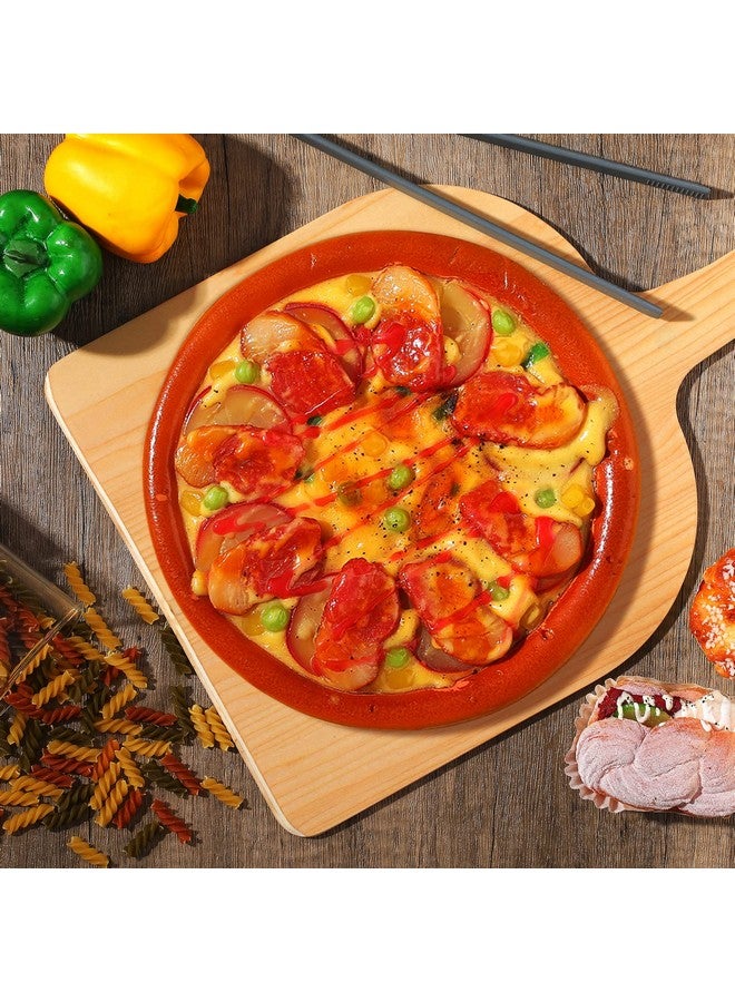 Nuogo Nuogo 4 Pcs Wood Pizza Peel 12 Inch Wood Pizza Spatula Paddle Natural Cutting Board with Handle for Restaurant Baking Homemade Bread Cutting Fruit Vegetables Cheese  - Image 5
