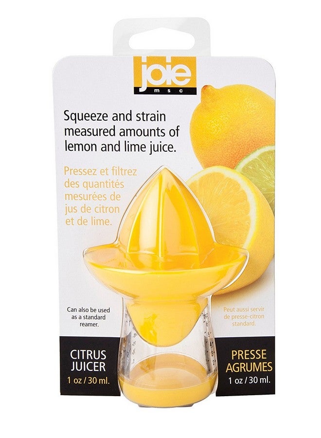 Joie Lemon and Lime Small Hand Juicer and Reamer, Built-In Measuring Cup, 1oz/30ml, Easy to Strain, Stores Leftover Juice, BPA-Free, Dishwasher Safe - Image 2
