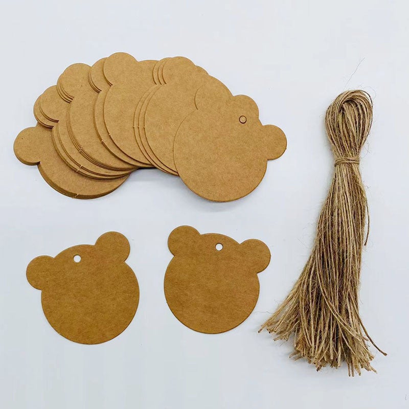 Kraft Paper Blank Card Graffiti Card Kindergarten Partition Card Holiday Packaging Gift Card Greeting Card Decoration Tag - Image 5