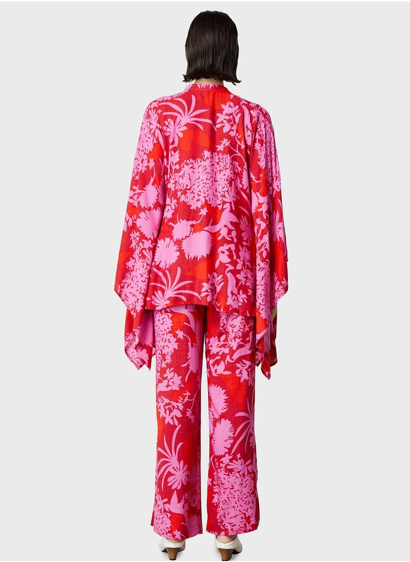 Femi9 Floral Print High Waist Pants