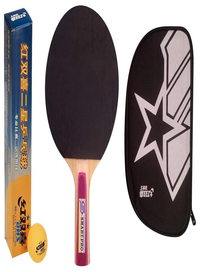 DHS TT Ball 40MM 2 Star Orange (6 Pcs Box) 30 PCS with Smart PRO TT BAT Sun and DHS BAT Cover - Image 1