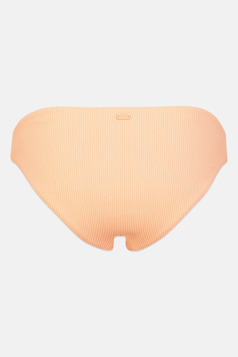 Roxy Women Corduroy Pull On Bikini Bottom, Orange - Image 3