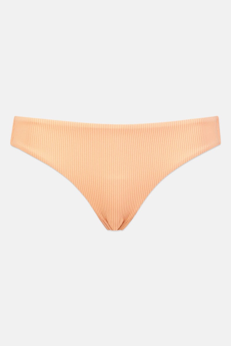Roxy Women Corduroy Pull On Bikini Bottom, Orange - Image 2