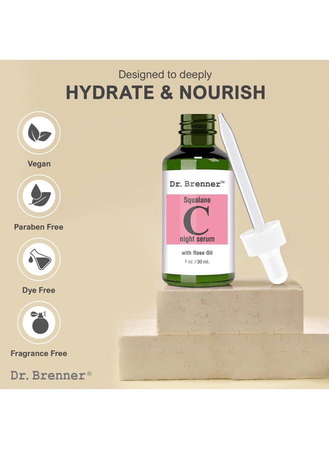 Dr Brenner Vitamin C Serum (Tetrahexyldecyl Ascorbate) Night Oil Treatment With Squalane and Pure Rose Oil for Firmer, Glowing Skin, Natural Moisturizing Skin Oil by Dr. Brenner 1 oz. - Image 5