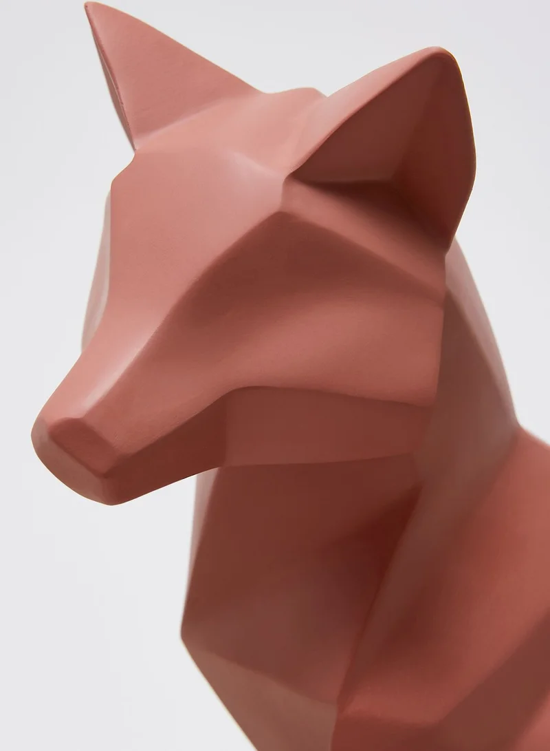 present time Large Fox Origami Statue