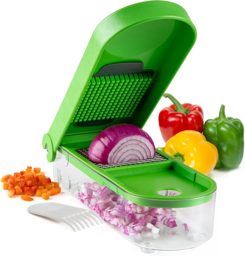 Prepsolutions PrepWorks Onion Chopper – Green/White, Standard, for Quick and Easy Dicing and Chopping - Image 1