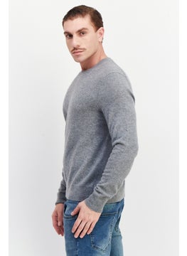 Men Crew Neck Long Sleeve Ribbed Sweatshirt, Grey - pzsku/Z14577ECF8C84099A8F4BZ/45/_/1740495465/6c6b3c23-77ef-4584-bed4-d9755d6e3f8f