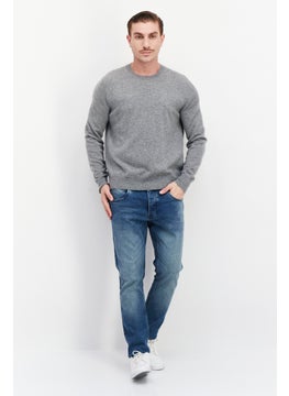 Men Crew Neck Long Sleeve Ribbed Sweatshirt, Grey - pzsku/Z14577ECF8C84099A8F4BZ/45/_/1740495486/fb4e6b0e-53ab-4138-bbbd-1312f884abf4