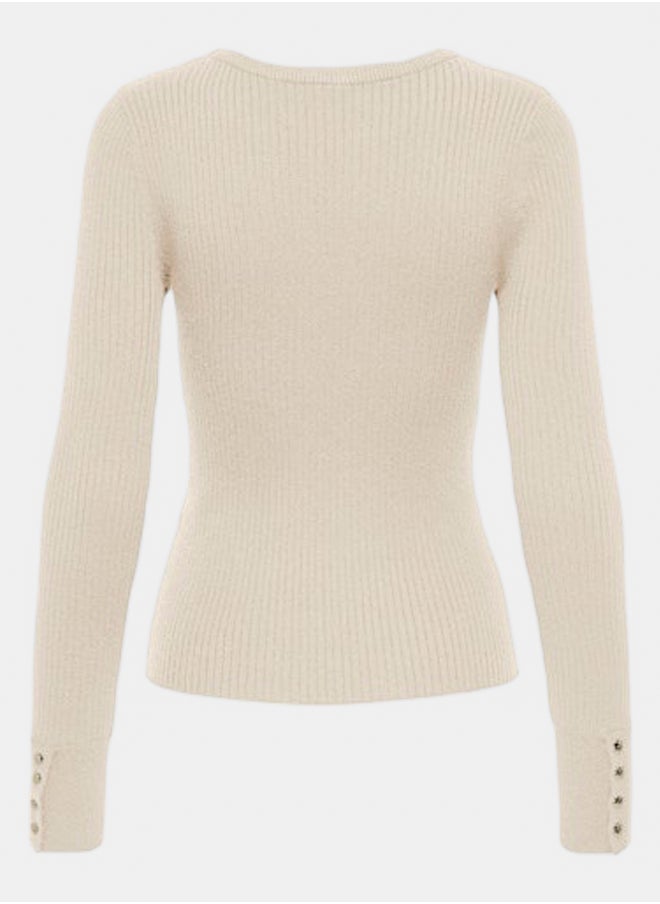 ONLY Onlibi Ls Rib O-Neck Cc Knt  - Image 2